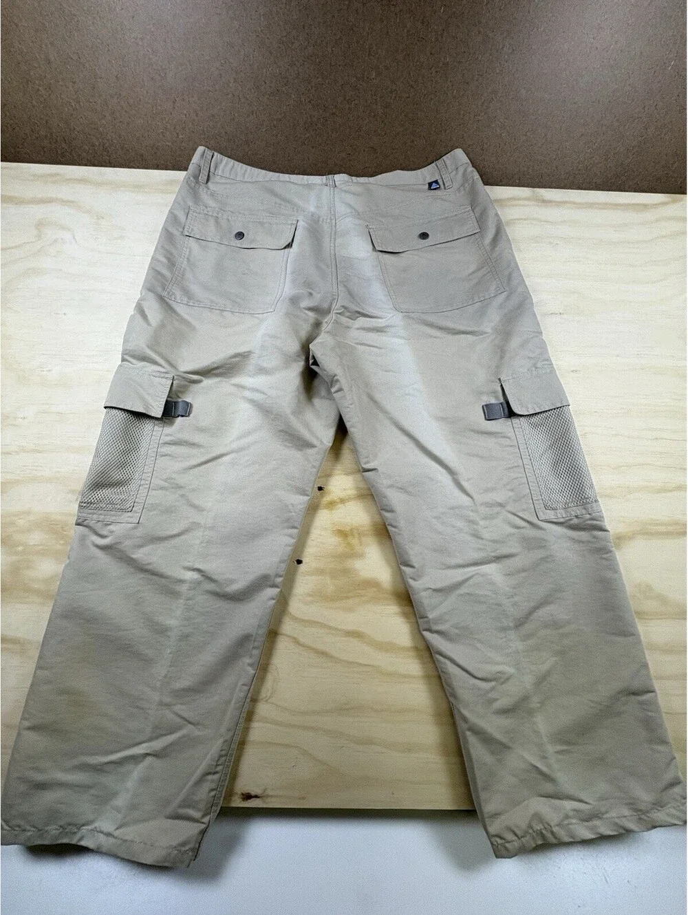 Vintage Levis Silvertab Pants Mens 42x30 Brown Khaki Cargo Baggy Wide Skater Y2K